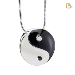 Yin Yang Sterling Silver Cremation Pendant