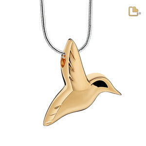 Hummingbirdª Gold Vermeil Cremation Pendant