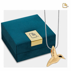 Hummingbirdª Gold Vermeil Cremation Pendant