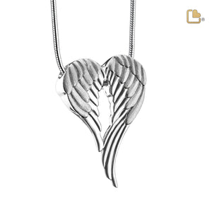 Angel Wingsª Sterling Silver Cremation Pendant - COMFORT™ by LoveUrns®