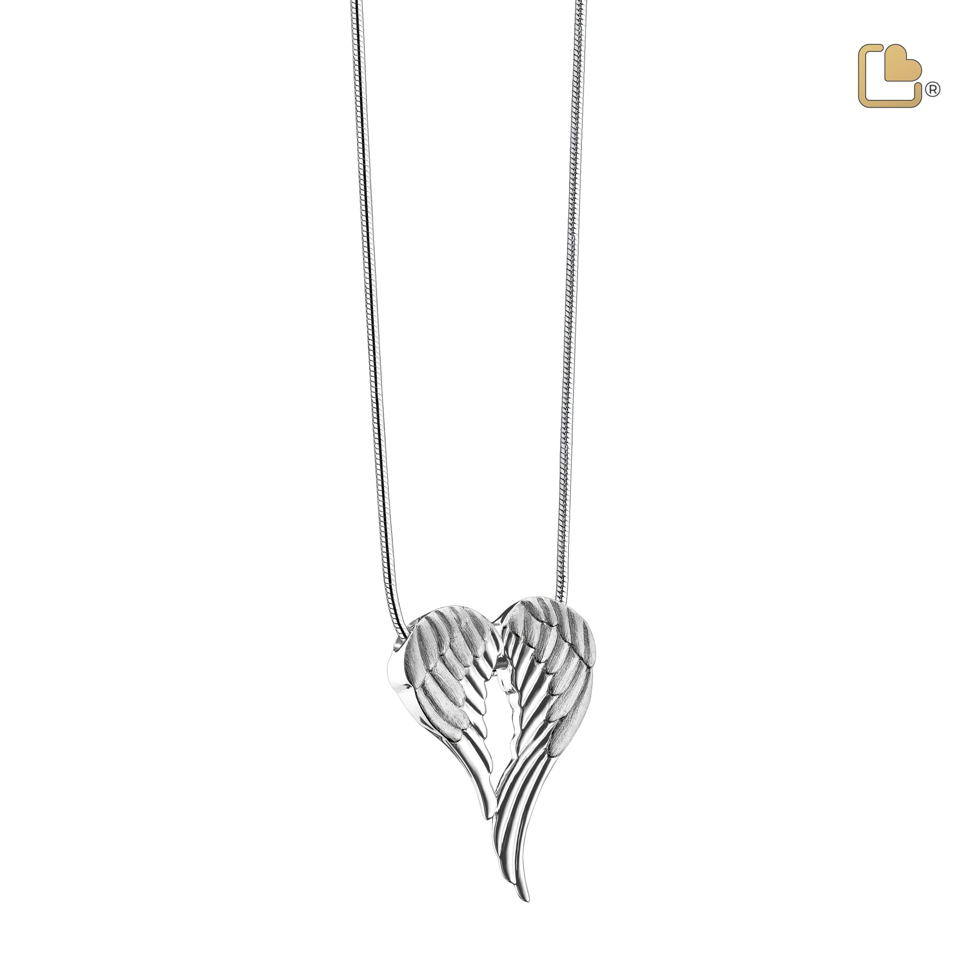 Angel Wingsª Sterling Silver Cremation Pendant - COMFORT™ by LoveUrns®