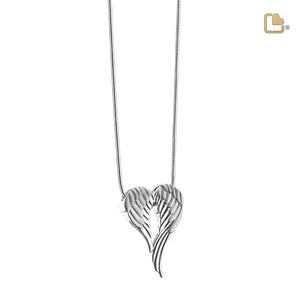 Angel Wingsª Sterling Silver Cremation Pendant - COMFORT™ by LoveUrns®