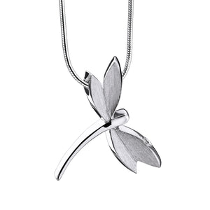 Dragonflyª Two Tone Sterling Silver Cremation Pendant