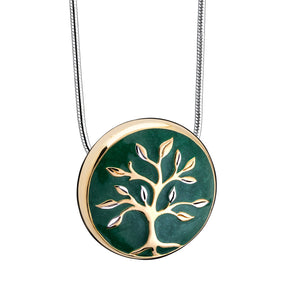 Tree of Lifeª Two Tone Sterling Silver Cremation Pendant