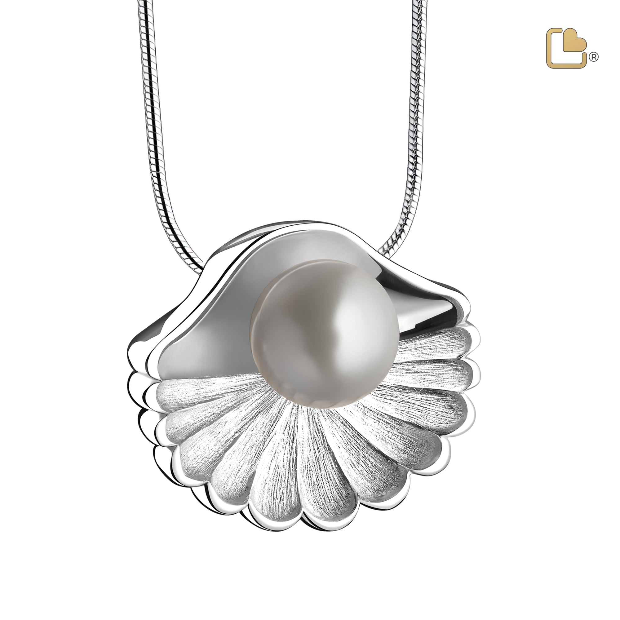 Sea Shellª Pearl Sterling Silver Cremation Pendant