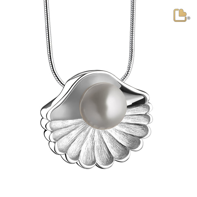 Sea Shellª Pearl Sterling Silver Cremation Pendant