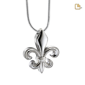 Fleur-de-lisª  Sterling Silver Cremation Pendant