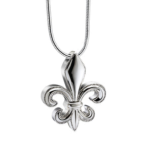 Fleur-de-lisª  Sterling Silver Cremation Pendant