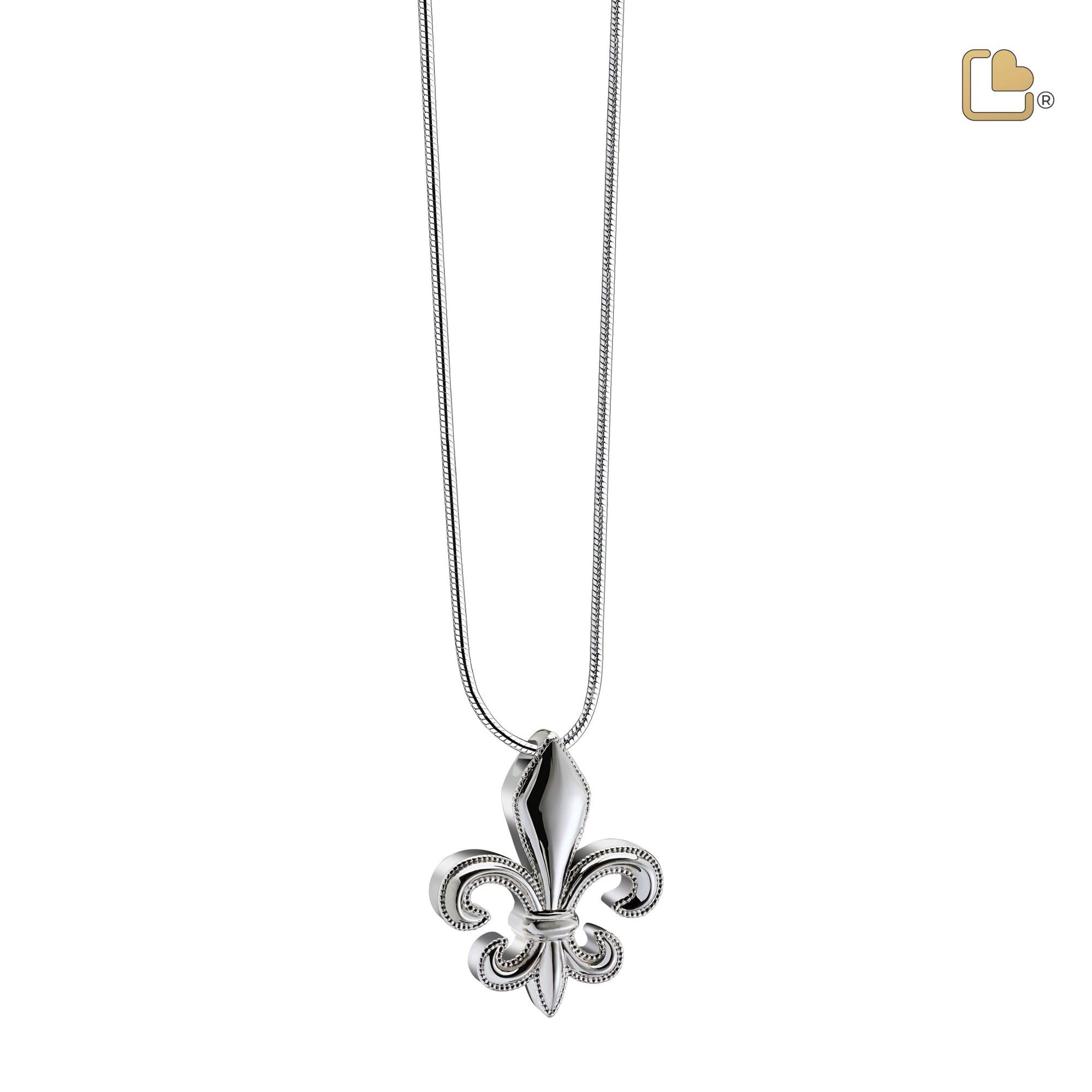 Fleur-de-lisª  Sterling Silver Cremation Pendant