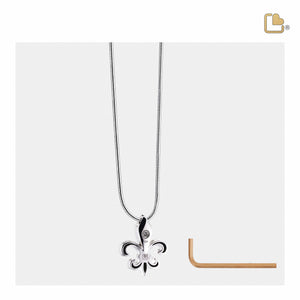 Fleur-de-lisª  Sterling Silver Cremation Pendant