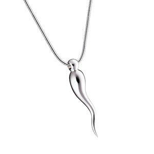 Italian Hornª Sterling Silver Cremation Pendant