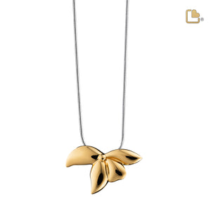 Orchid Gold Vermeil Sterling Silver Cremation Pendant