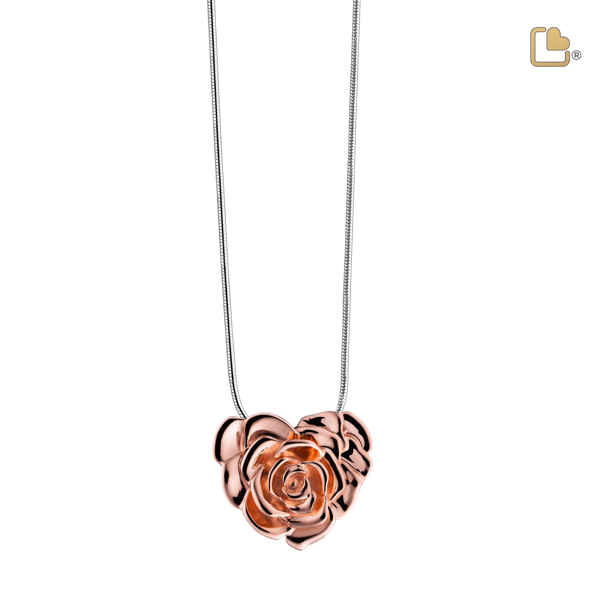 LoveRoseª Rose Gold Vermeil Sterling Silver Cremation Pendant