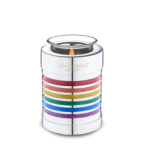 Tealight Pride Rainbow Cremation Urn