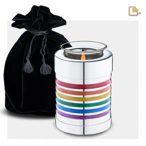 Tealight Pride Rainbow Cremation Urn