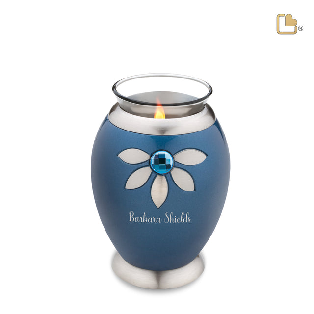 Tealight Nirvana Azure Cremation Urn