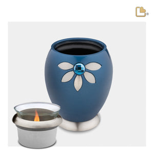 Tealight Nirvana Azure Cremation Urn