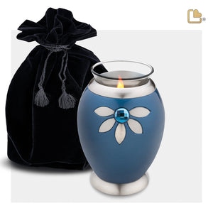 Tealight Nirvana Azure Cremation Urn