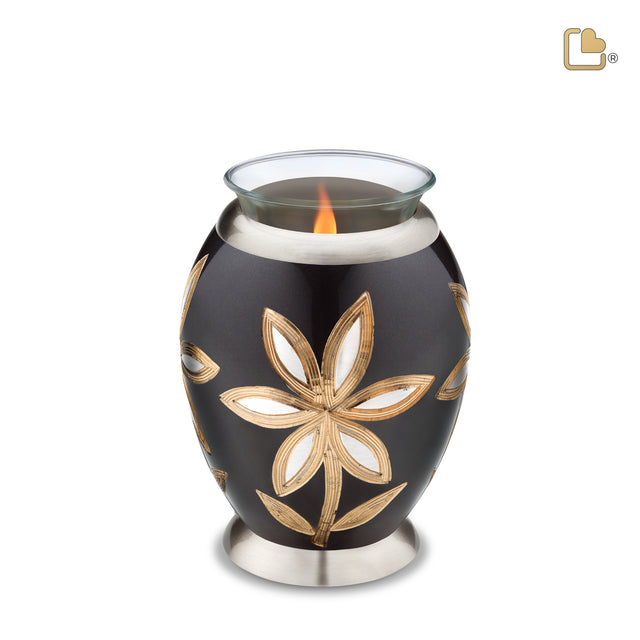 Tealight Lilies Cremation Urn