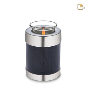 Tealight Midnight Pearl Cremation Urn - COMFORT™ by LoveUrns®