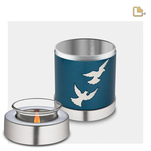 Tealight Flying Doves Cremation Urn