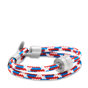 Tommy Red-Blue - TadBlu Naval Cord Men’s Cremation Bead Bracelet