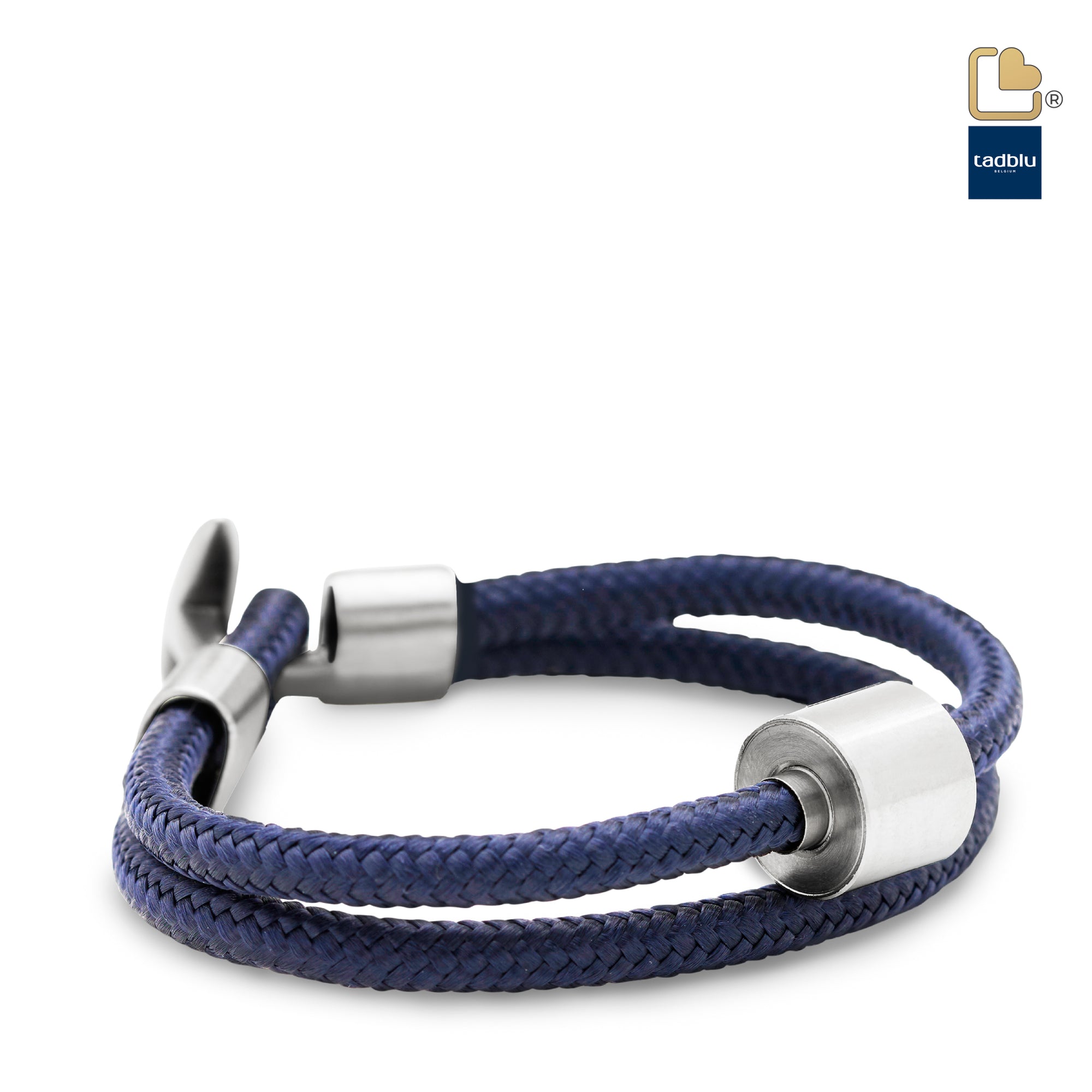 Navy Blue - TadBlu Naval Cord Men’s Cremation Bead Bracelet