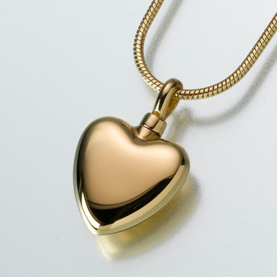 Small Gold Vermeil Heart Pendant