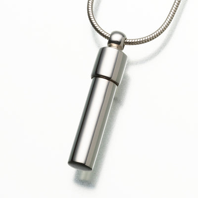 Sterling Silver Cylinder Pendant