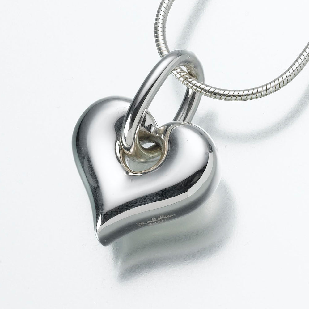 Buy the Designer Brighton Silver-Tone Link Chain Engraved Heart Pendant  Necklace