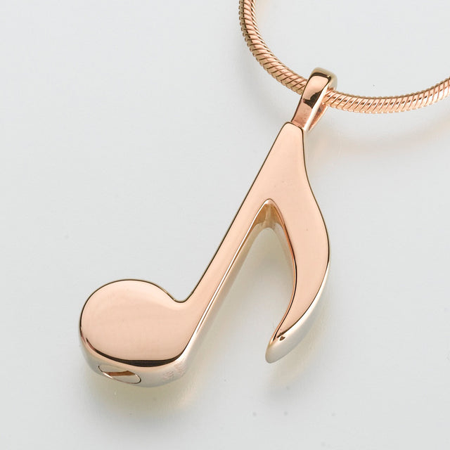 Gold Vermeil Musical Note Pendant