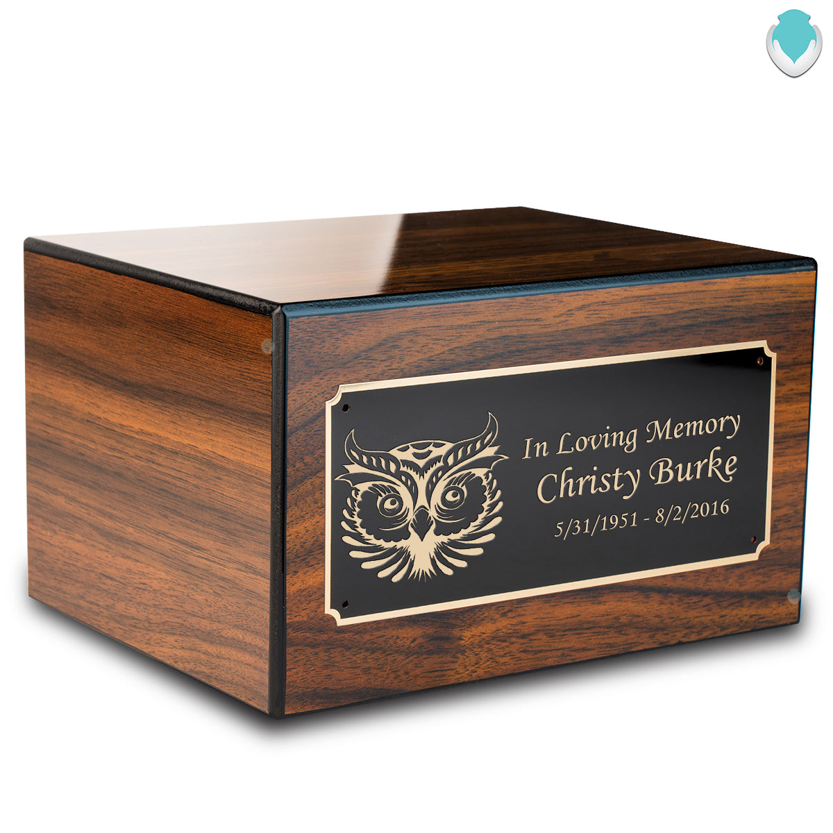 Handmade Cherry Companion Cremation Wooden Urn, Handmade Cremation Urns  For Ashes