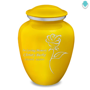 Adult Embrace Yellow Rose Cremation Urn