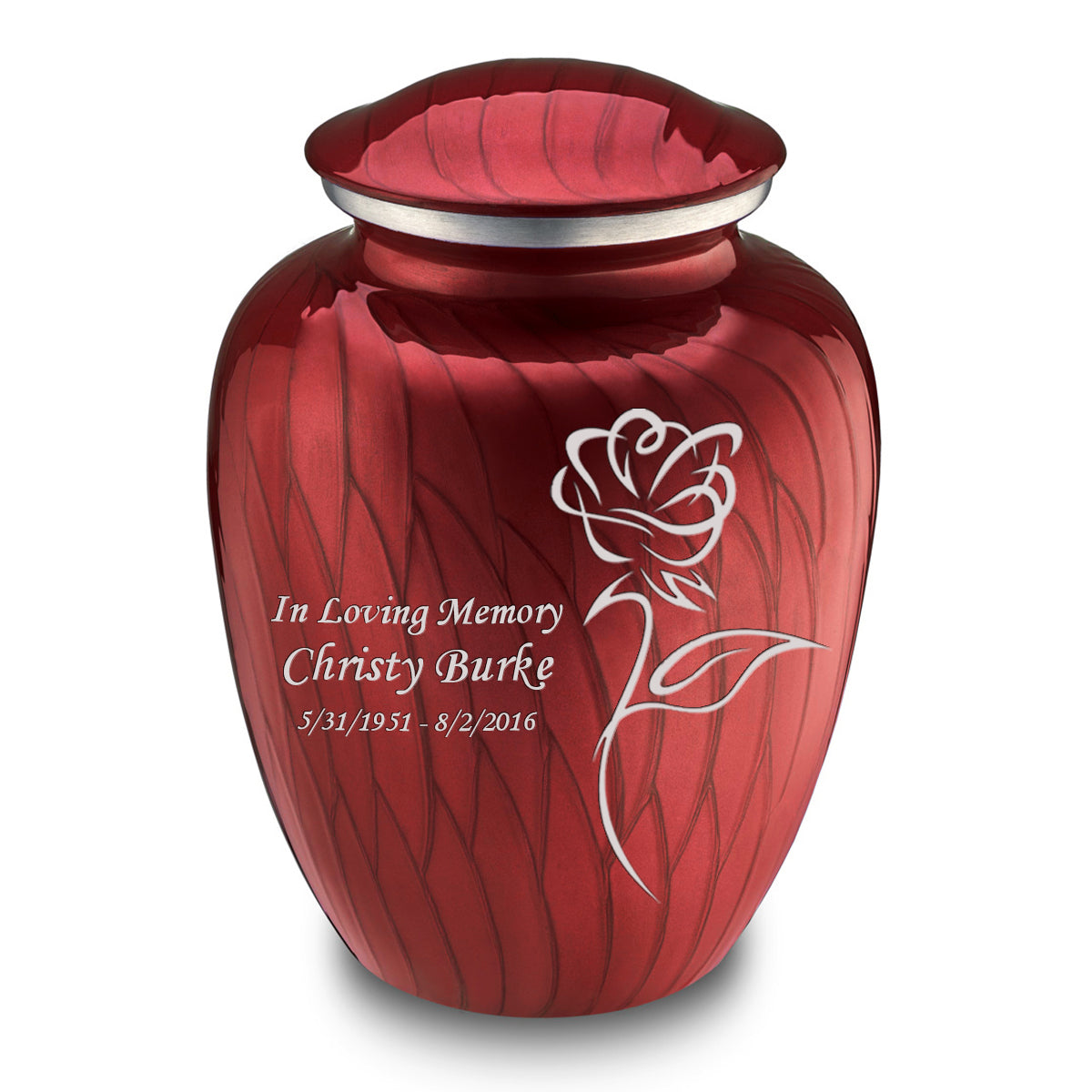 Glorious Glossy Red 2024 Biodegradable Urn