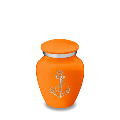 Keepsake Embrace Burnt Orange Anchor Cremation Urn