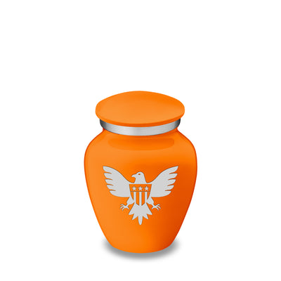 Keepsake Embrace Burnt Orange American Glory Cremation Urn