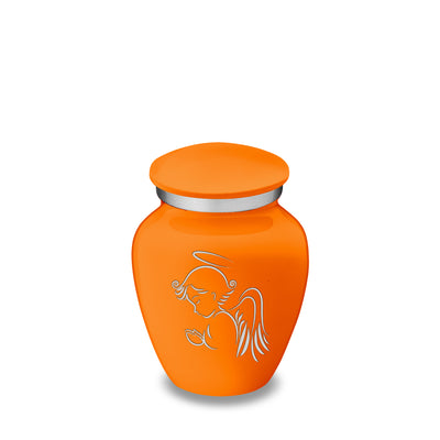 Keepsake Embrace Burnt Orange Angel Cremation Urn