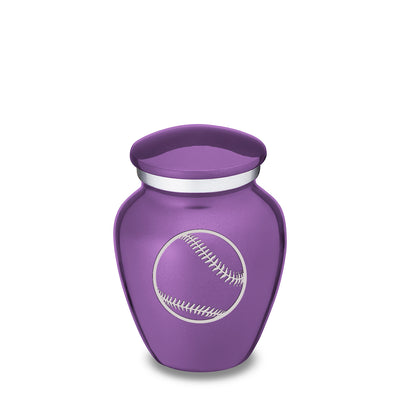 Keepsake Embrace Purple Baseball Cremation Urn