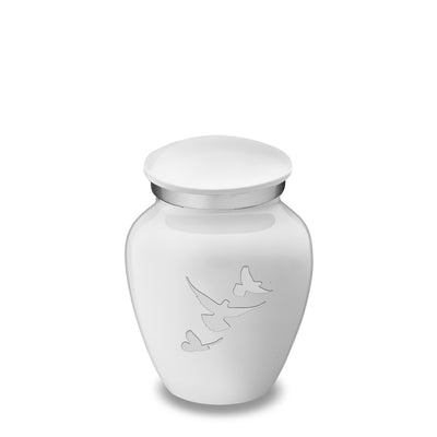 Keepsake Embrace White Doves Cremation Urn