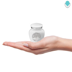 Keepsake Embrace White Tree of Life Cremation Urn