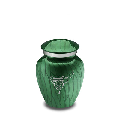 Keepsake Embrace Pearl Green Golf Cremation Urn