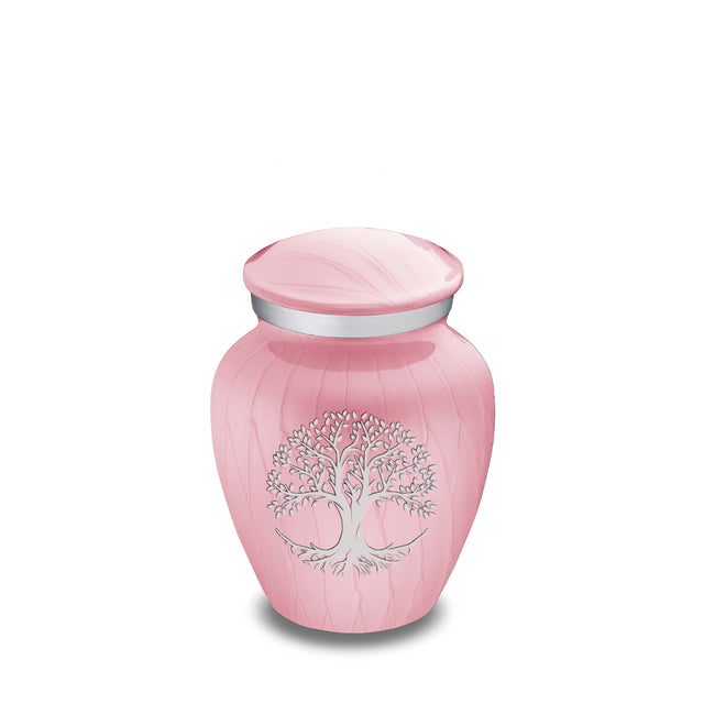 Keepsake Embrace Pearl Light Pink Tree of Life Cremation Urn