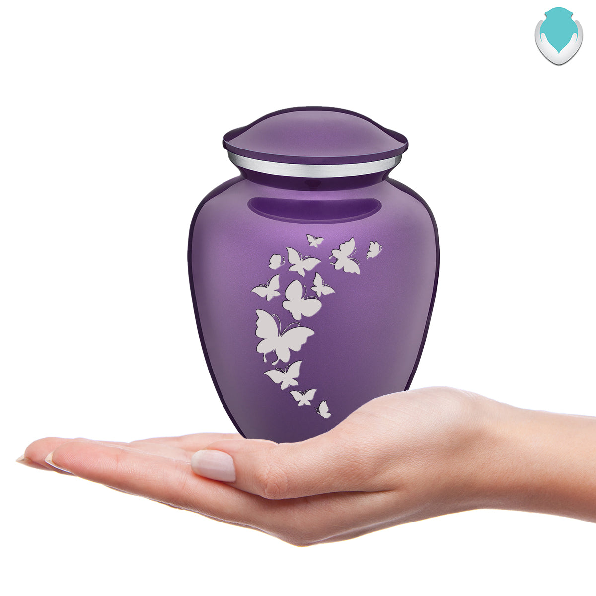 Hope of Light Purple Chalice Tea Light Cremation Urn for Adult