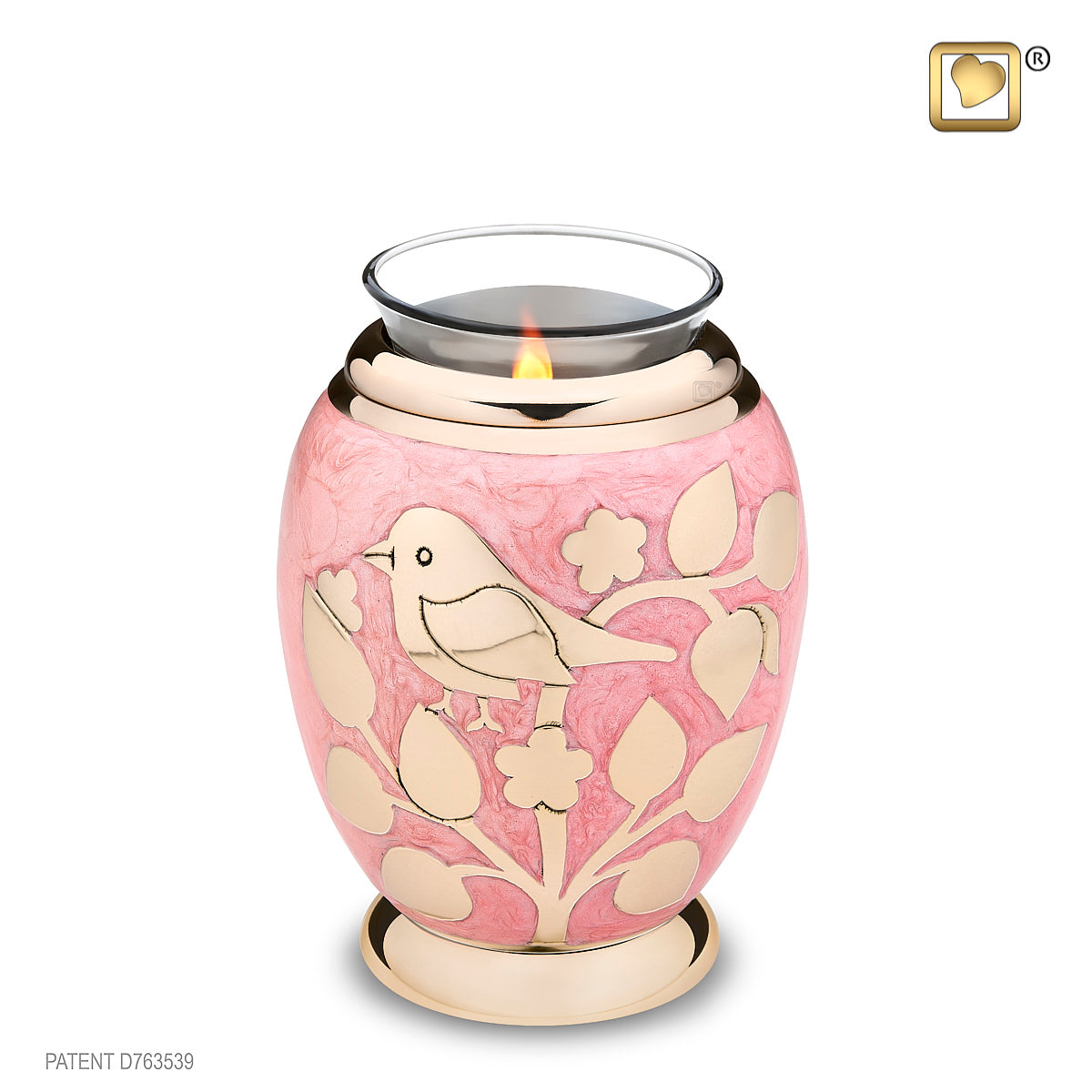 Urns with cheap birds