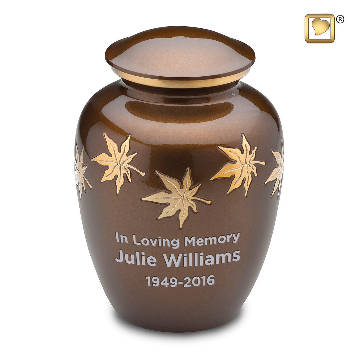 Adult Autumn Leaves Cremation Urn