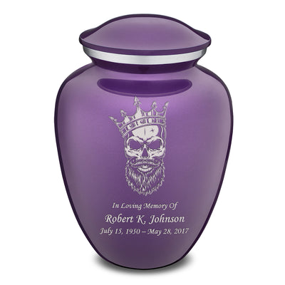 Adult Embrace Purple Skull Cremation Urn