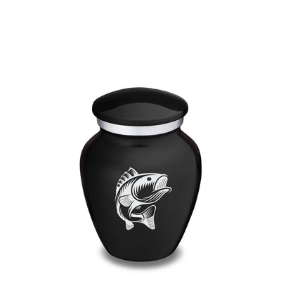 Keepsake Embrace Black Fish Cremation Urn