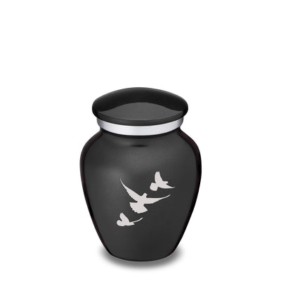 Keepsake Embrace Charcoal Doves Cremation Urn