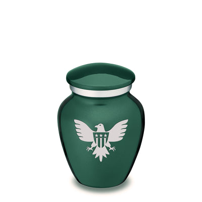 Keepsake Embrace Green American Glory Cremation Urn