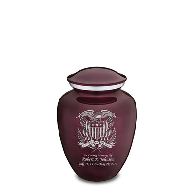 Medium Embrace Cherry Purple American Glory Cremation Urn